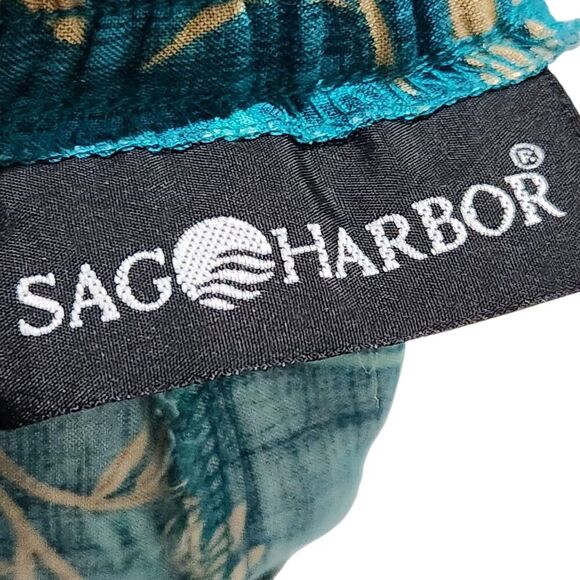 Sag Harbor Maxi Skirt Size XL Blue Floral Front Buttons Elastic Waist - Picture 6 of 11